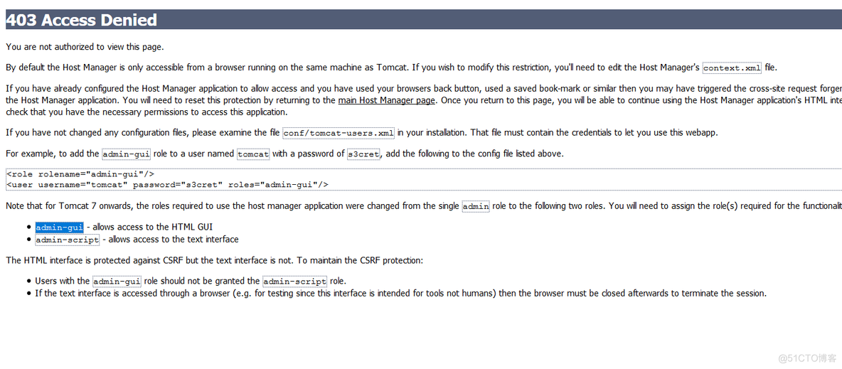 Tomcat默认工具manager管理页面访问配置_tomcat_02