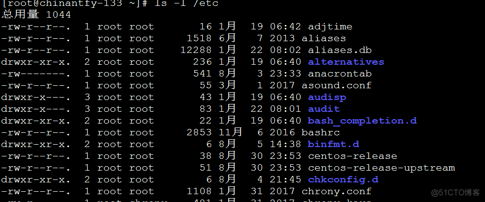 Linux学习笔记（五）系统目录结构、ls命令、文件类型、alias命令_文件类型_04