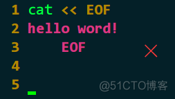 cat <<EOF 与 cat <<-EOF 的区别_- /区别 /cat