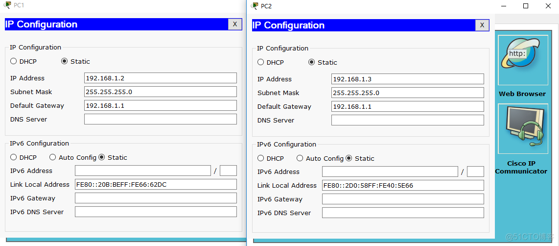 在Packer Tracer中实现一台交换机与二台PC组成局域网。_packet trace_02