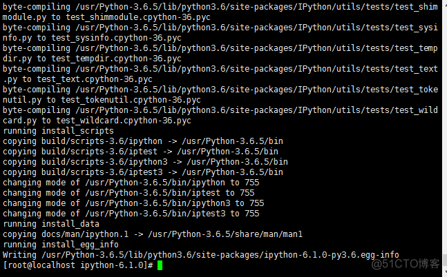 Centos7 安装Python3.6.5  及  安装ipython 6.1.0_Ipython_27