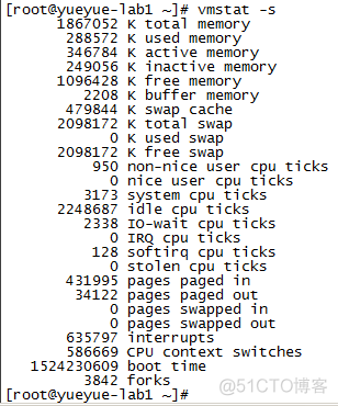 Linux 进程管理命令之vmstat_简单操作_10