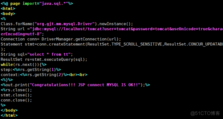 搭建tomcat环境实现jsp通过tomcat连接mysql_mysql_15