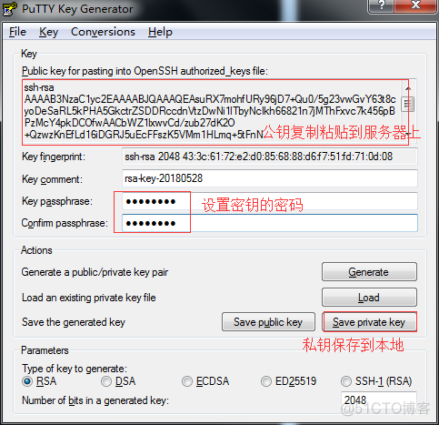 putty远程连接linux和密钥验证_putty_07