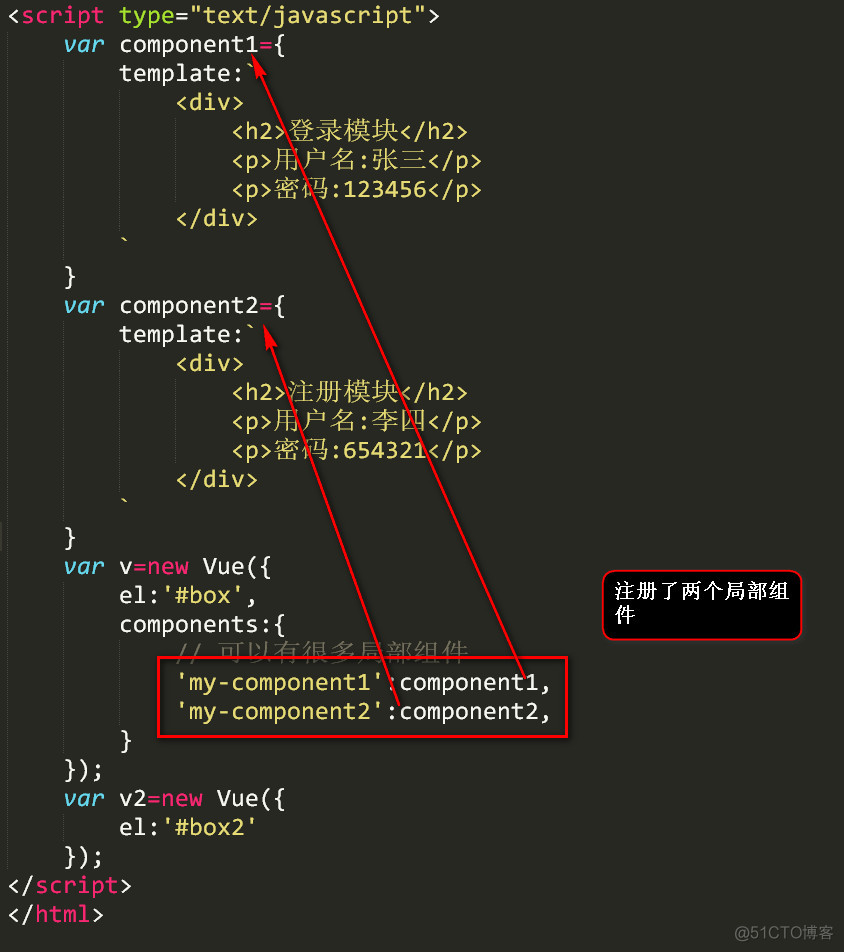 vue中注册组件_组件 全局组件 局部组件_04