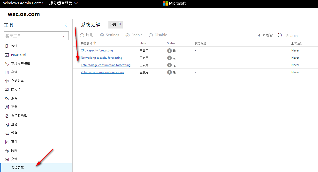 Windows Server 2019 System Insights_WAC_07