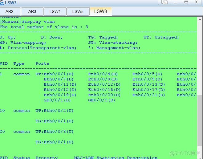 华为--交换机VLAN划分与Trunk链路_VLAN_06