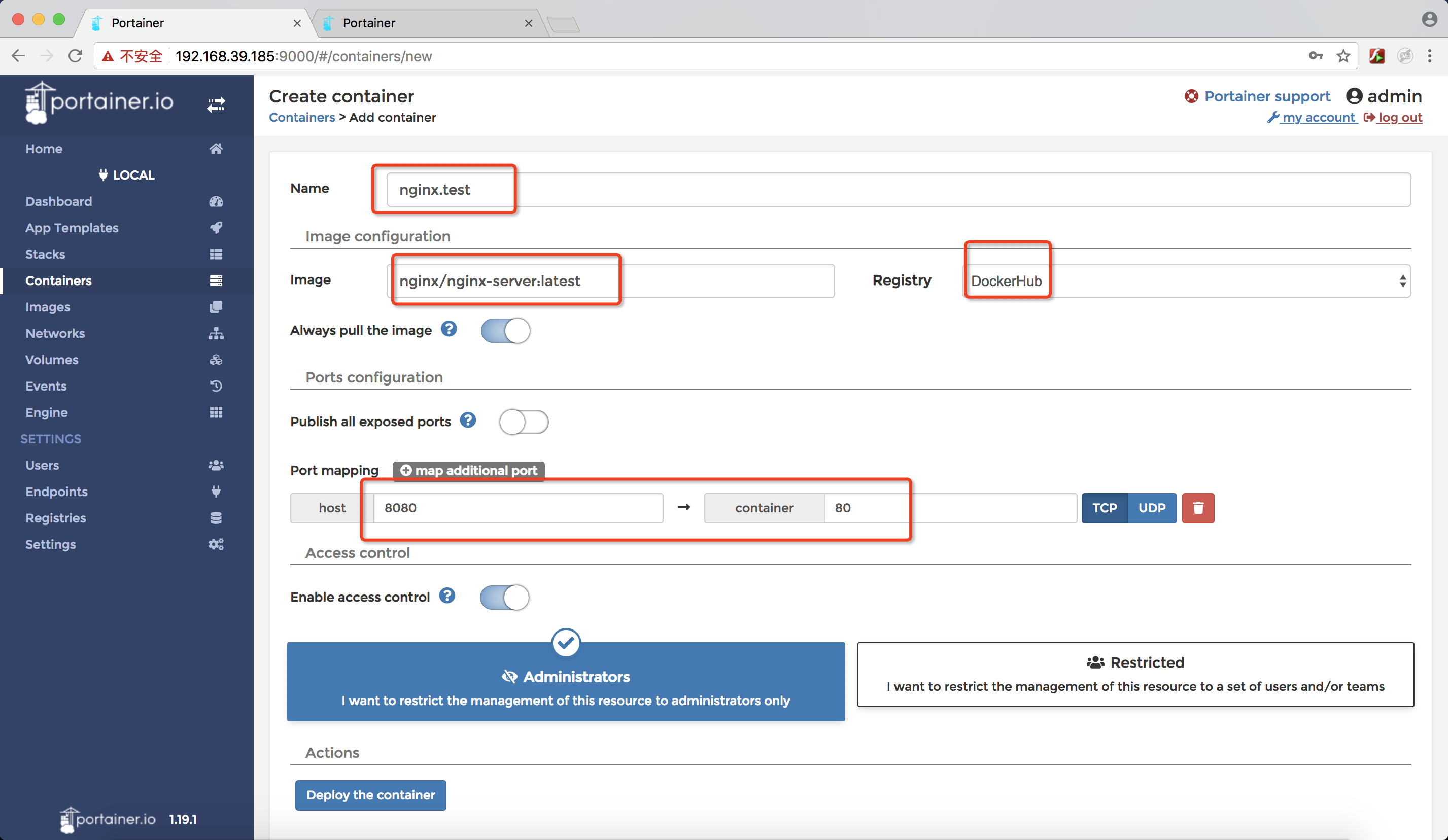 Docker图形化管理工具之Portainer_portainer_08