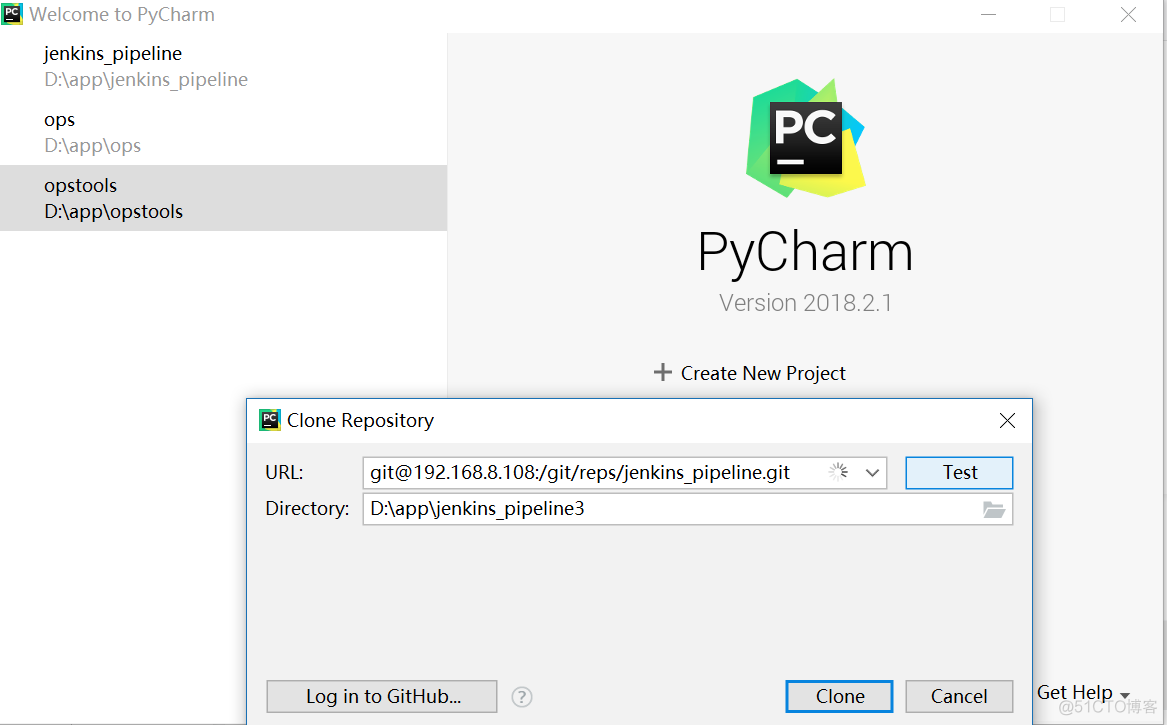 Jenkins pipeline  git  pycharm  配置_git _03