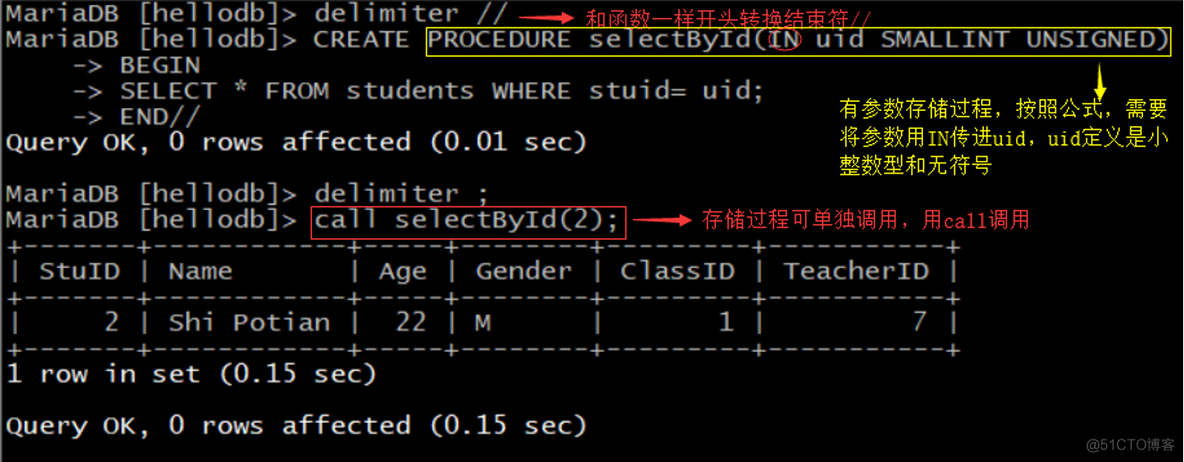 MariaDB数据库函数、存储过程和触发器_触发器_03