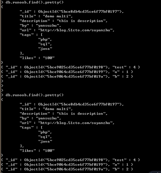 MongoDB删除集合所有数据_所有数据