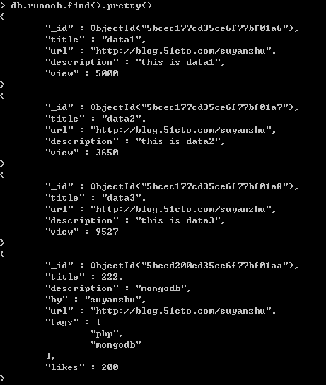 MongoDB通过skip()方法来跳过limit指定数量的数据_skip_04