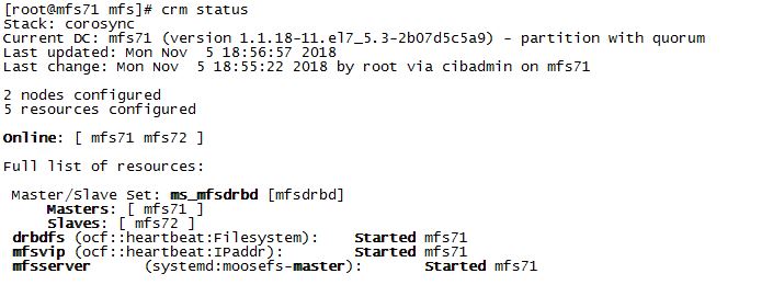 利用corosync+pacemaker+DRBD解决MFS master的单点问题_mfs HA_02