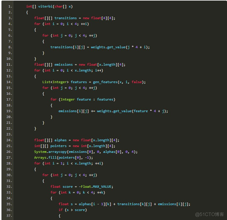 基于结构化平均感知机的分词器Java实现_java_03