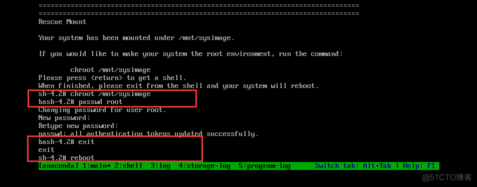 CentOS 7紧急救援模式修改root用户密码的方法_运维_05