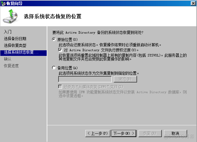 Windows Server 2008 R2 升级之AD备份、还原_AD_31