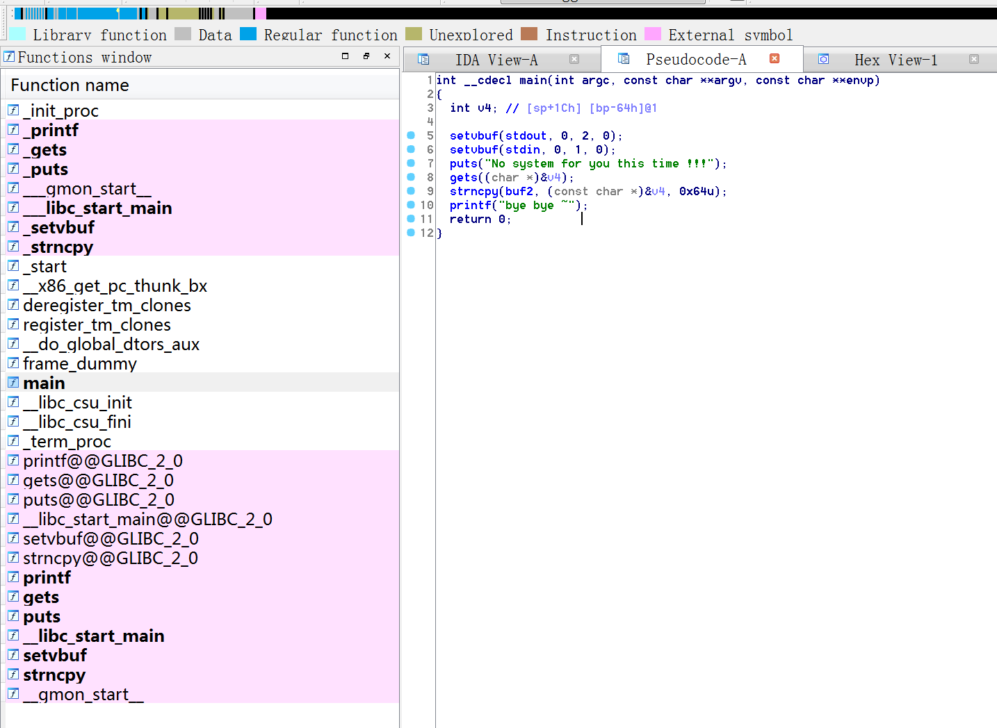 缓冲区溢出-基本ROP-ret2syscall_CTF