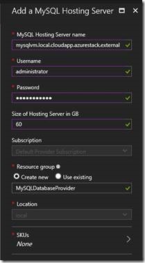 Azure Stack中添加MySQL资源提供程序_云计算_16