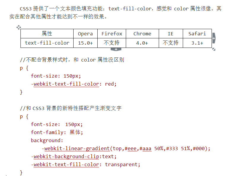 HTML CSS笔记文本效果-渐变效果-边框图片效果