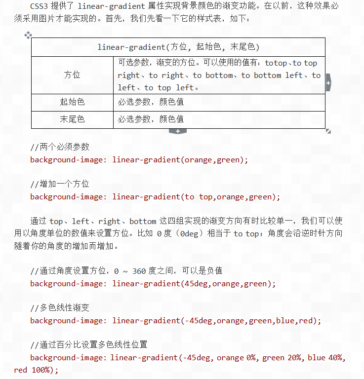 HTML CSS笔记文本效果-渐变效果-边框图片效果