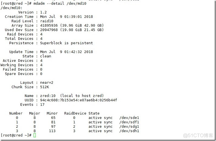 linux配置磁盘阵列raid 0、raid1 、raid5 、raid6 、raid10_linux_16