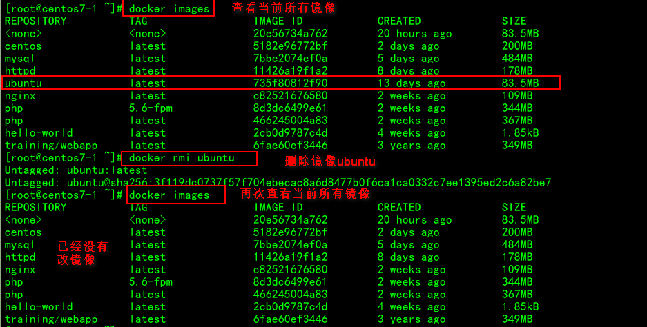 Docker镜像无法被删除的解决方法_无法删除_04