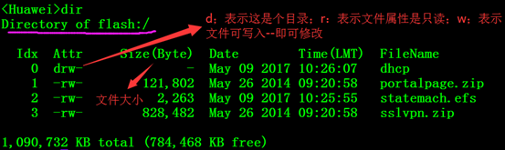 华为路由器部分文件管理命令_文件管理；命令；华为_02