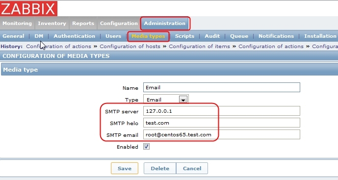 Zabbix 使用Linux本机或外部邮箱实现邮件报警设置_zabbix mail alert