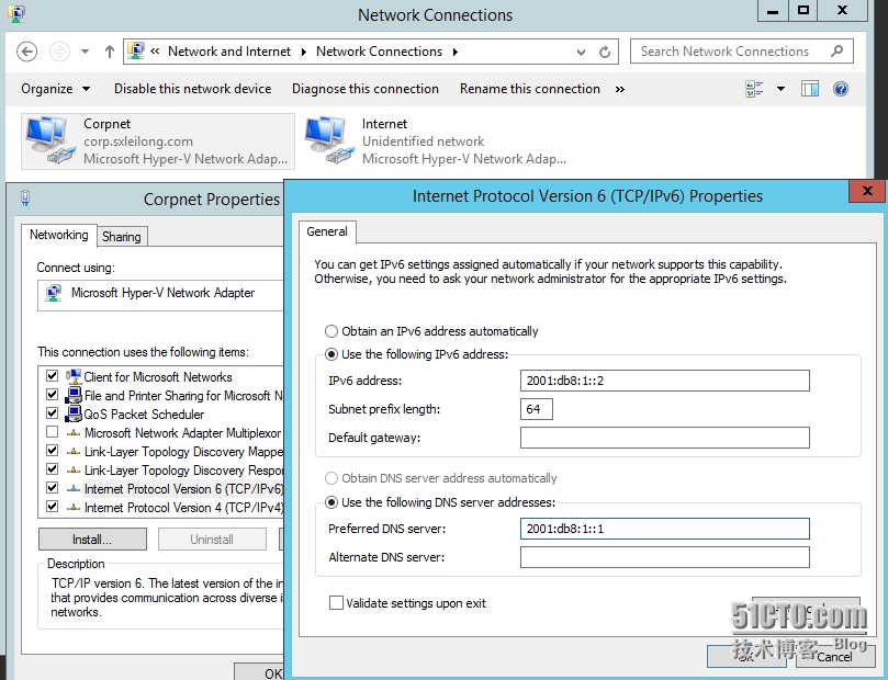 Windows Server 2012 R2 DirectAccess功能测试（4）—安装Client及DA服务器_DirectAccess DA IPv6_06