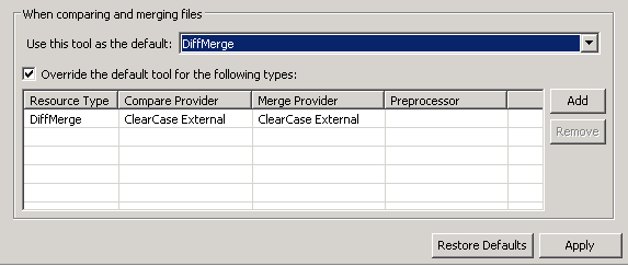 Clearcase 集成 SourceGear DiffMerge_ClearCase_02