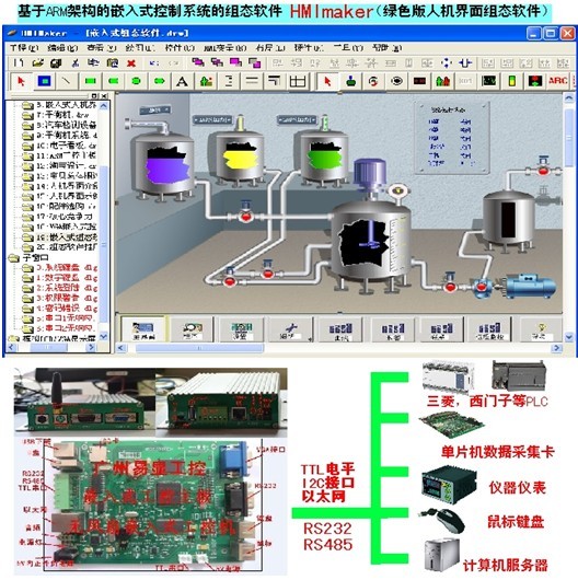 嵌入式组态软件hmimaker绿色版人机界面组态软件