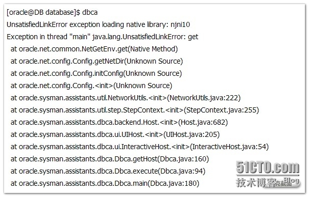 Linux下安装oracle关于UnsatisfiedLinkError exception loading native library：njni10报错解决_oracle_03