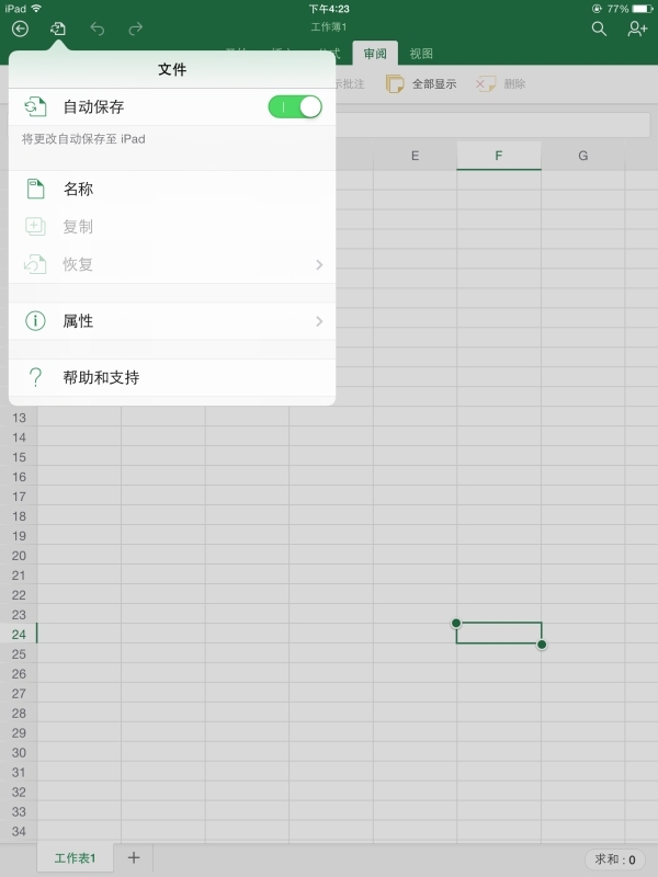 Excel for IPAD 初体验_word_16