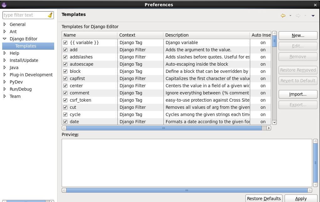 Python WEB开发环境搭建及配置五之Eclipse_pydev_04