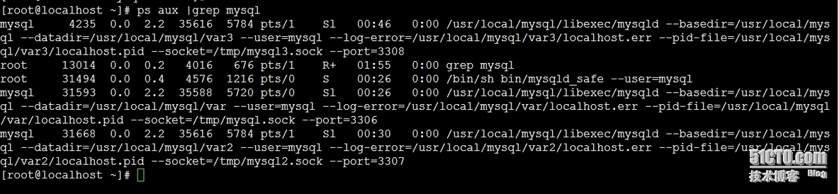 mysql单机多实例--源码安装—方法2_源码安装mysql 单机多实例 