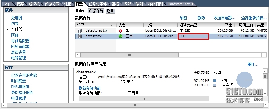 Vmawre vsphere 5.5之SSD存储设置_vmware_06