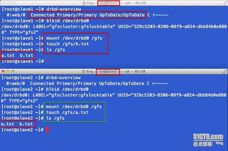 DRBD使用gfs2,cman实现双主集群文件存储方案_分布式文件锁