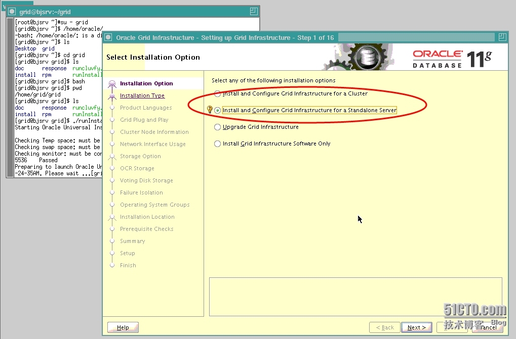 Oracle DataBase单实例使用ASM案例(2)--Oracle 11g之GI安装_Oracle_02