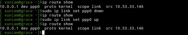 ip link set up and down