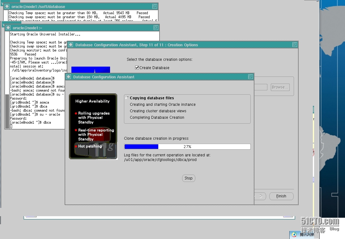 Oracle 11gR2构建RAC之（5）--安装Oracle并建库_构建_11