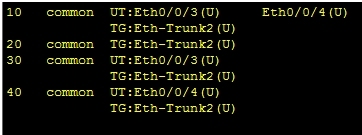 华为链路捆绑，Hybrid-VLAN，DHCP,浮动路由，三层交换_Hybird_11