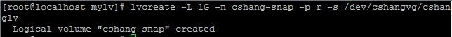 Linux下的LVM创建以及Linux快照卷_vg_18