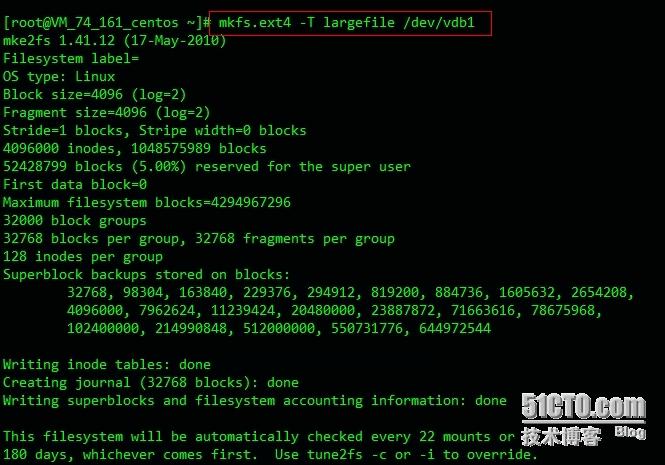 Linux系统手动格式化大于2TB数据盘操作指引_信息_04