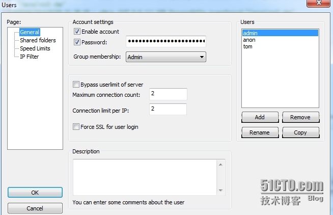 Windows下使用FileZilla[Server+Client]搭建FTP服务_搭建FTP服务器_06