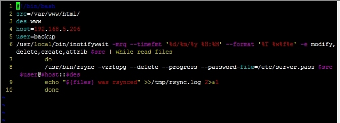 rsync+inotify搭建实时同步系统_rsync