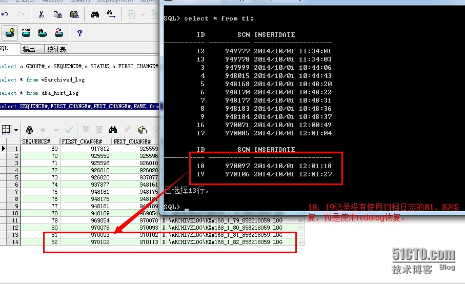 【oracle】摸拟故障 - 数据文件丢失恢复，SCN的作用。_recover database_17