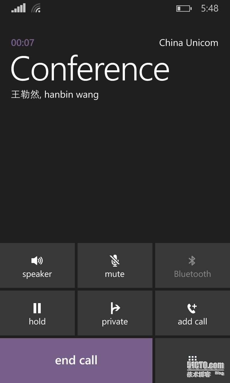 Windows Phone:使用三方(多方)通话的电话会议_多方通话_02