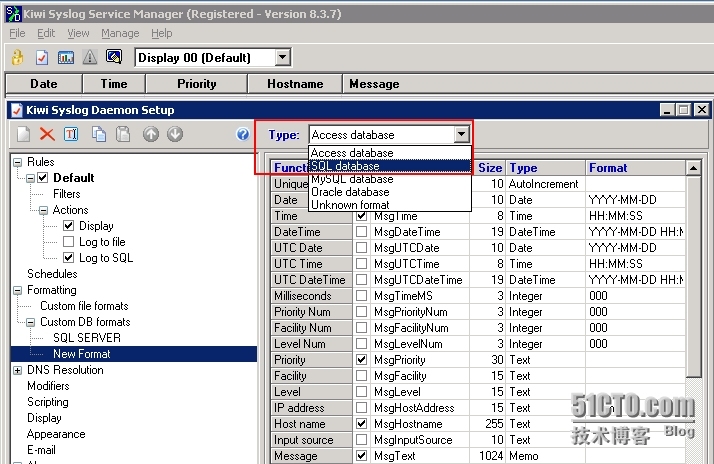 SolarWinds Kiwi Syslog Server+ MSSQL 日志服务器_Windows_02