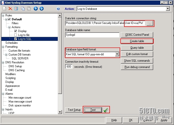 SolarWinds Kiwi Syslog Server+ MSSQL 日志服务器_服务器_08