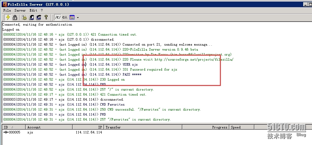 搭建windows下filezilla FTP服务器_filezilla_10